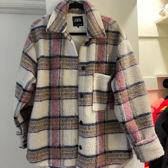 Zara Plaid Jacket - Picture 2 of 4